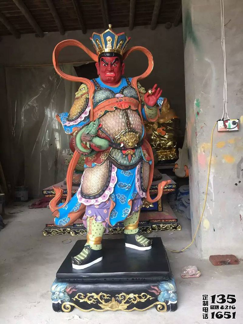 玻璃鋼彩繪戶(hù)外景區(qū)四大天王雕塑 玻璃鋼彩繪戶(hù)外景區(qū)四大天王雕塑